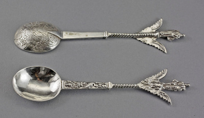 Hanau Silver Christening Spoons (Pair)